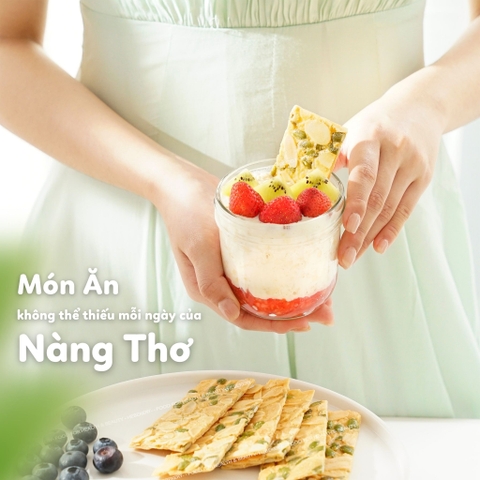 Combo 200gr Bánh ngói hạnh nhân x 250gr Granola Truyền Thống