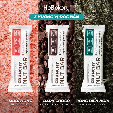 Thanh năng lượng rong biển hộp 6 thanh 150gr Hebekery