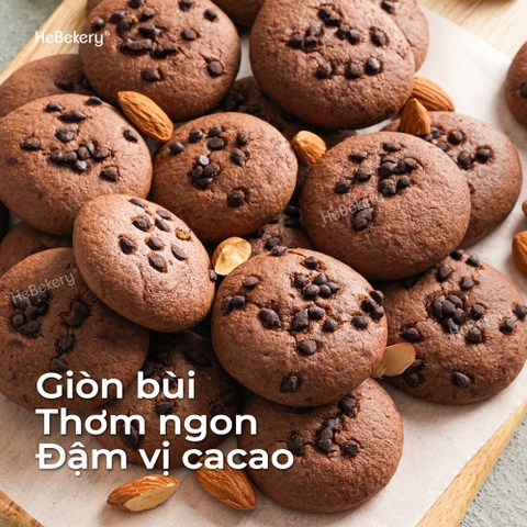 Bánh cookie giòn bùi, thơm ngon và đậm vị cacao