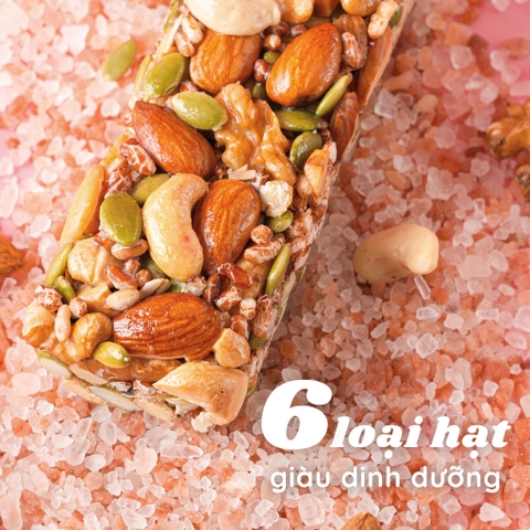 [QUÀ TẶNG] Thanh Năng Lượng Siêu Hạt 3 Vị Muối Hồng Hebekery 25gr