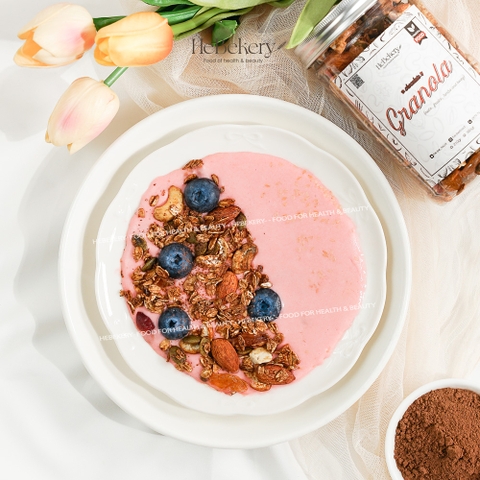 Granola Truly Healthy Vị Chocolate HEBEKERY by HEBE - Ngũ Cốc Dinh Dưỡng Lành Mạnh Tự Nhiên
