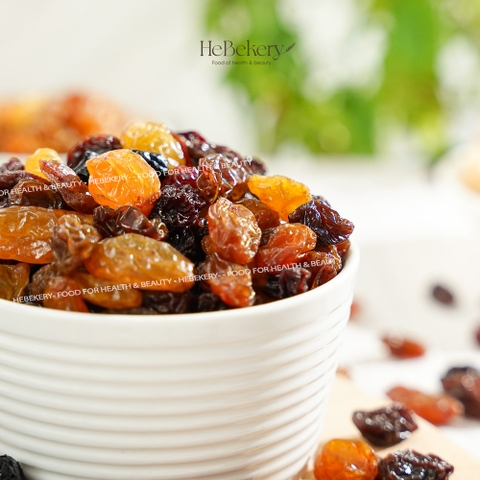 Nho Sấy Nhập Khẩu Chi Lê Mixed 3 Màu Không Hạt Hebekery