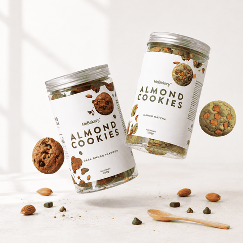 Cookies Hạnh Nhân Nguyên Cám - Bánh Cookies Ăn Vặt Chuẩn Healthy HeBekery by HeBe