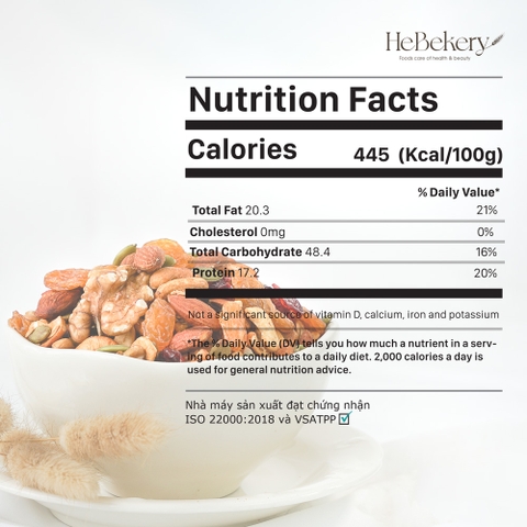 Granola Truly Healthy Hebekery - Không Nho - Vị Truyền thống