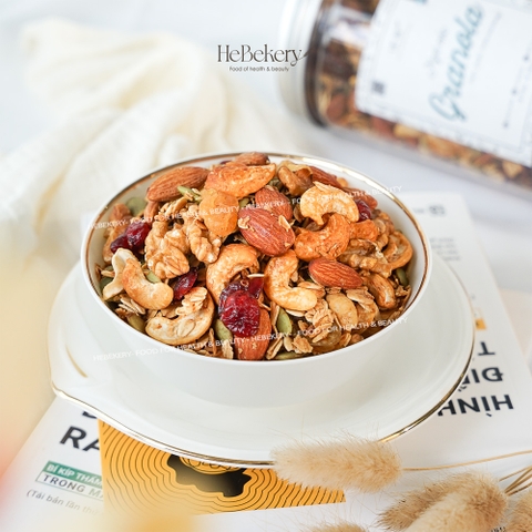 Granola Truly Healthy Hebekery - Không Nho - Vị Truyền thống