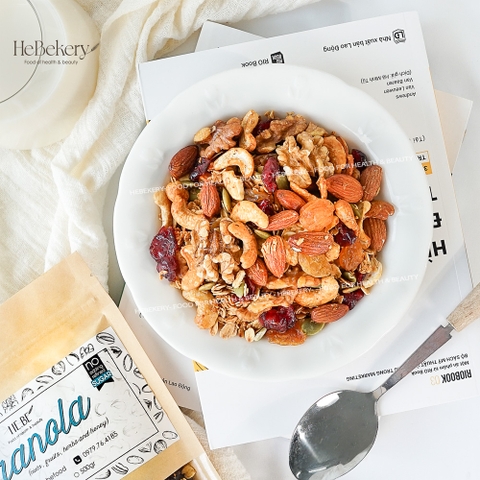 Granola Truly Healthy Hebekery - Không Nho - Vị Truyền thống