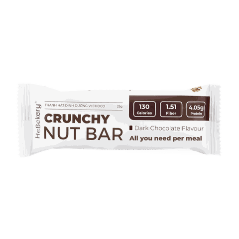 [THANH LẺ] Thanh Granola Bar Dark Choco Siêu Hạt - Thanh Ngũ Cốc Hạt Dinh Dưỡng Dark Choco Ăn Vặt Healthy HeBekery