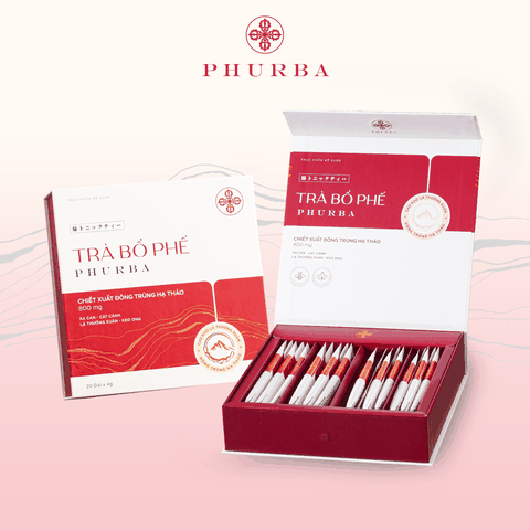Trà Bổ Phế Phurba - Tăng Đề Kháng, Tiêu Đờm, Giảm Ho (Hộp 20 gói x 5g)