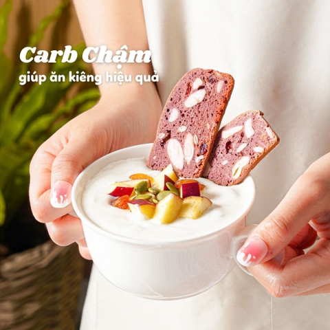 Bánh BISCOTTI Ăn Kiêng Nguyên Cám 5 VỊ HEBEKERY - Bánh Ngũ Cốc Nướng Ăn Kiêng Không Đường Tinh Luyện