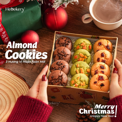 Cookies Hạnh Nhân Nguyên Cám - Bánh Cookies Ăn Vặt Chuẩn Healthy HeBekery by HeBe