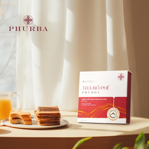 Trà Bổ Phế Phurba - Tăng Đề Kháng, Tiêu Đờm, Giảm Ho (Hộp 20 gói x 5g)