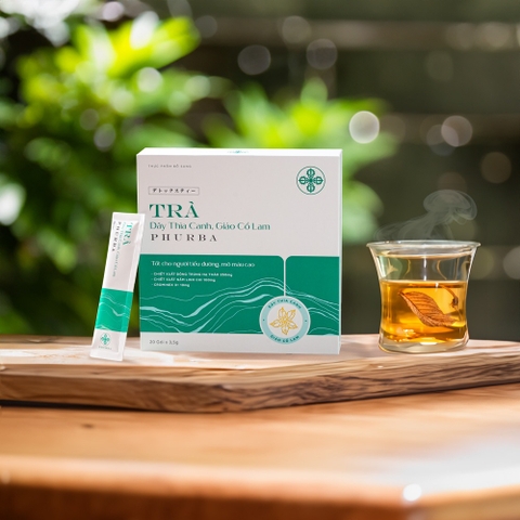 Trà Dây Thìa Canh - Giảo Cổ Lam Phurba Hỗ Trợ Kiểm Soát Mỡ Máu - Đường Huyết (Hộp 20 gói x 3.5g)
