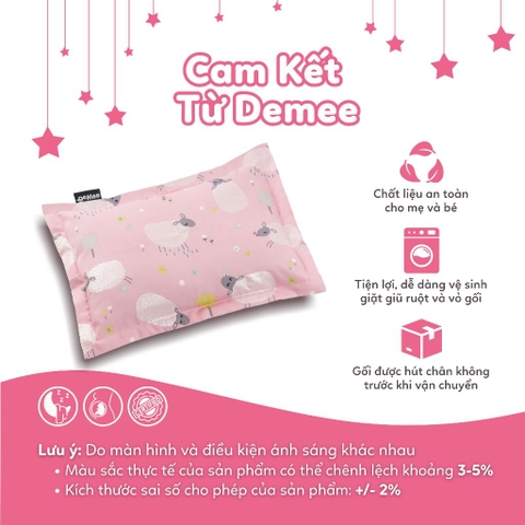 Ruột Gối Thảo Dược Đinh Lăng Cao Cấp Cho Bé by Demee - Hỗ Trợ Ngủ Ngon Sâu Giấc Cho Trẻ Sơ Sinh Đến 12 Tháng Tuổi