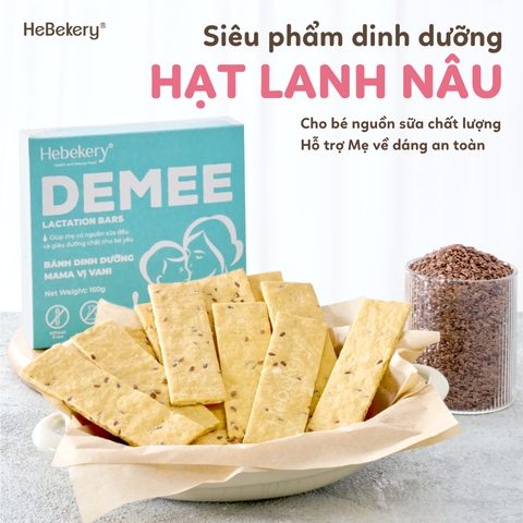 Bánh Lợi Sữa Dinh Dưỡng Hoàn Toàn Tự Nhiên Dành Cho Mẹ Bầu Demee by Hekebery - Hộp 160g