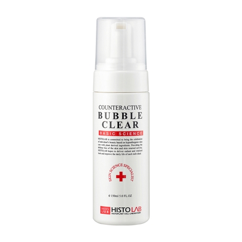 HISTOLAB COUNTERACTIVE BUBBLE CLEAR / BỌT RỬA MẶT TRUNG HÒA GIÚP GIẢM KÍCH ỨNG DA, CÂN BẰNG Ph