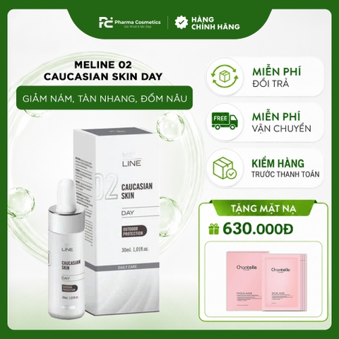 MELINE Caucasian Skin Day 02 – Kem Dưỡng Ban Ngày Hỗ Trợ Làm Mờ Đốm Sắc Tố & Dưỡng Sáng Đều Màu Da