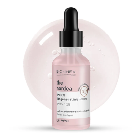 BIONNEX SALMON DNA PDRN NORDEA SERUM 30ML: TINH CHẤT PDRN 12.000 PPM HỖ TRỢ PHỤC HỒI, CẤP ẨM VÀ CẢI THIỆN ĐỘ SĂN CHẮC