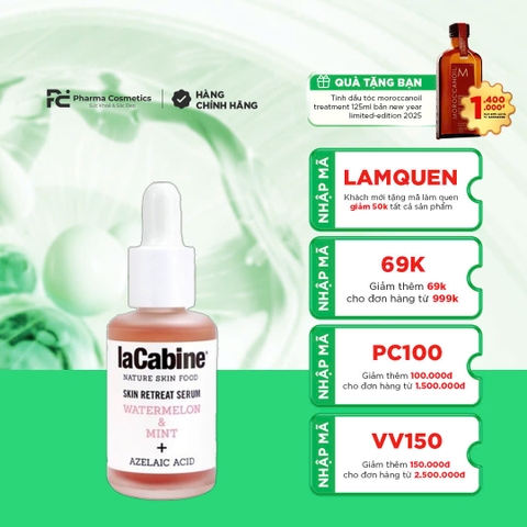 LACABINE SKIN SETREAT SERUM / TINH CHẤT LÀM DỊU, MỜ THÂM, KIỀM DẦU DA MỤN