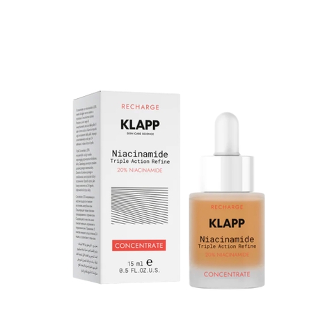 Klapp Niacinamide Triple Action Refine 20% Concentrate – Tinh Chất Thu Nhỏ Lỗ Chân Lông & Tái Tạo Hệ Vi Sinh Da