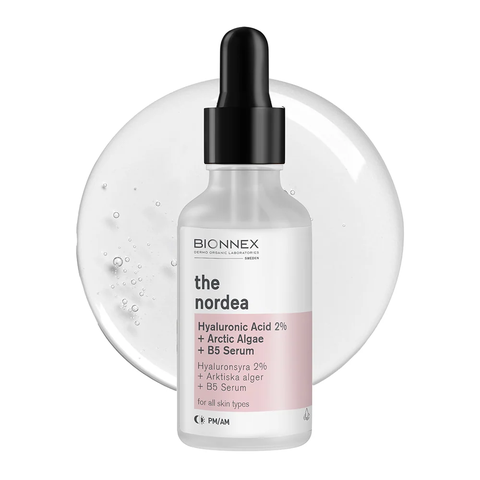 BIONNEX THE NORDEA HYALURONIC ACID 2% + ARCTIC ALGAE + B5 SERUM 30ML: Tinh Chất Cấp Ẩm Chuyên Sâu, Cho Da Căng Mịn Và Rạng Rỡ
