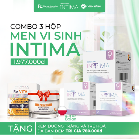 LACTOBACT INTIMA / VIÊN UỐNG MEN VI SINH CHĂM SÓC SỨC KHOẺ CHO PHỤ NỮ (THUẦN CHAY)