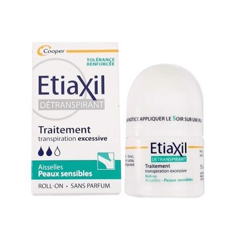 ETIAXIL DÉTRANSPIRANT TRAITEMENT ROLL-ON PEAUX NORMALES / LĂN ĐẶC TRỊ CHO DA NHẠY CẢM ( MÀU XANH)