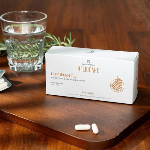 Heliocare Luminance Brightens and Evens Skin Tone – Viên Uống Hỗ Trợ Dưỡng Sáng, Đều Màu Da Và Chống Oxy Hóa
