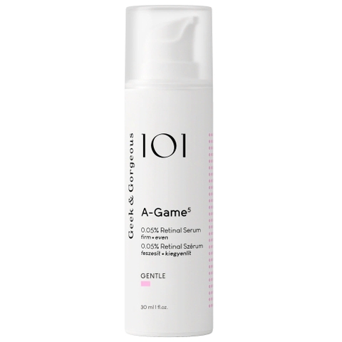 Geek & Gorgeous 101 A-Game 5 (30ml) – Nhũ Tương Tái Tạo, Trẻ Hóa & Giảm Nếp Nhăn Dạng Retinal 0.05%