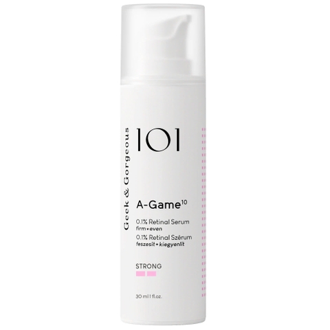 Geek & Gorgeous 101 A-Game 10 (30ml) – Tinh Chất Trẻ Hóa, Giảm Nếp Nhăn Và Tái Tạo Da Chuyên Sâu Retinal 0.1%