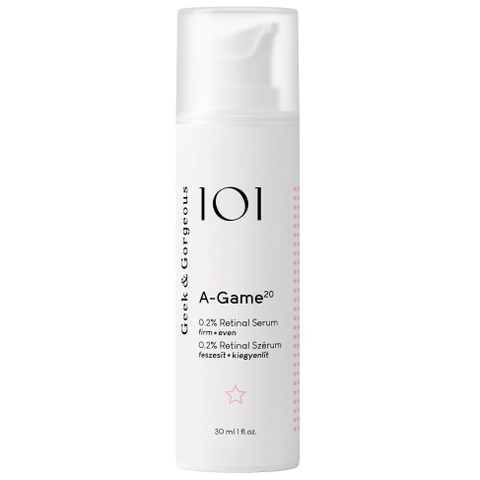 Geek & Gorgeous 101 A-Game 20 (30ml) – Tinh Chất Trẻ Hóa, Giảm Nếp Nhăn Và Tái Tạo Da Chuyên Sâu Retinal 0.2%