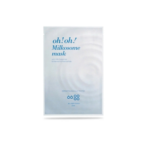oh!oh! Milkosome Mask 25ml x 10 Miếng – Mặt Nạ Exosome Cấp Ẩm, Làm Dịu Và Hỗ Trợ Phục Hồi Da