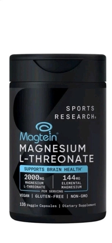 Sports Research Magtein Magnesium L-Threonate 2000mg 135 Viên – Hỗ Trợ Não Bộ, Trí Nhớ Và Khả Năng Tập Trung