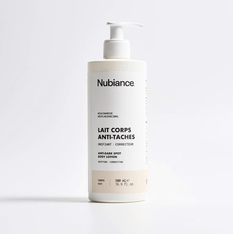 NUBIANCE LAIT CORPS ANTI-TACHES: SỮA DƯỠNG THỂ HỖ TRỢ GIẢM THÂM SẠM, DƯỠNG ẨM VÀ LÀM ĐỀU MÀU DA