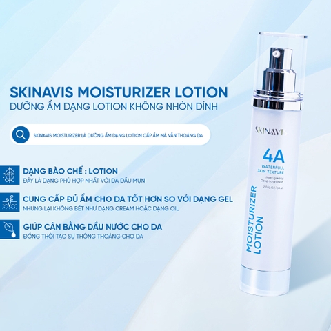 Skinavis Moisturizer Lotion: Dưỡng Ẩm Chuyên Biệt Cho Da Dầu Mụn & Cơ Địa Bít Tắc