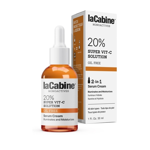 LACABINE 20% VIT-C SOLUTION SERUM CREAM / KEM SREUM CHỐNG OXY HÓA VÀ LÀM SÁNG