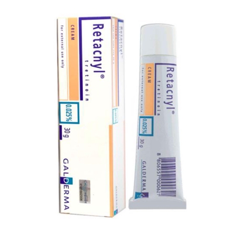 GALDERMA RETACNYL TRETINOIN CREAM 0,025% / KEM HỖ TRỢ ĐIỀU TRỊ MỤN CÁM