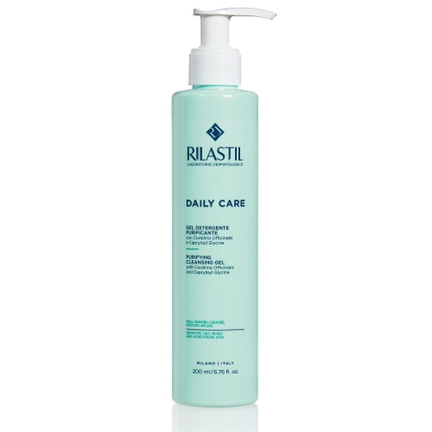 RILASTIL DAILY CARE PURIFYING CLEANSING GEL: Gel Rửa Mặt Làm Sạch Sâu - Kiểm Soát Dầu & Se Khít Lỗ Chân Lông