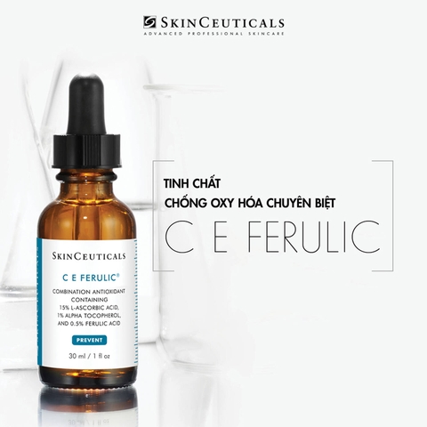 SKINCEUTICALS C E FERULIC: Tinh Chất Chống Oxy Hóa Vượt Trội, Tái Tạo & Bảo Vệ Làn Da