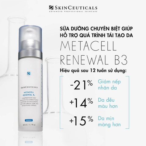 SKINCEUTICALS METACELL RENEWAL B3 / SỮA DƯỠNG CHUYÊN BIỆT GIÚP DA CĂNG MỊN, GIẢM KÍCH ỨNG, HỖ TRỢ TÁI TẠO DA VÀ BONG TRÓC DA