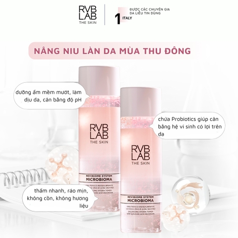 Bộ Giải Pháp RVBLAB MICROBIOMA: Tái Cân Bằng Hệ Vi Sinh & Phục Hồi Da Nhạy Cảm Chuyên Sâu