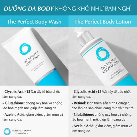 THE PERFECT BODY WASH & LOTION / BỘ ĐÔI SỮA TẮM VÀ DƯỠNG THỂ 