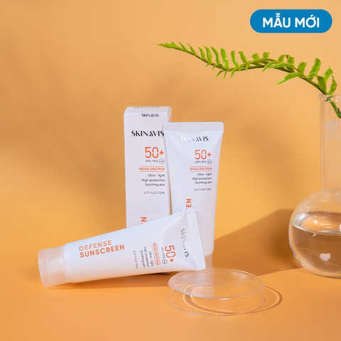 SKINAVIS SUNSCREEN DEFENSE: Kem Chống Nắng Phổ Rộng, Bảo Vệ Toàn Diện & Dưỡng Ẩm Khô Thoáng