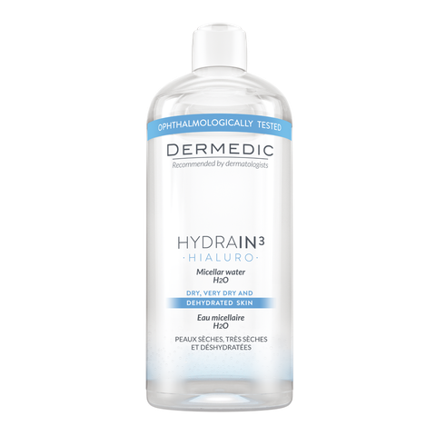 DERMEDIC HYDRAIN MICELLAR WATER H2O: Nước Tẩy Trang Dịu Nhẹ Cho Làn Da Nhạy Cảm