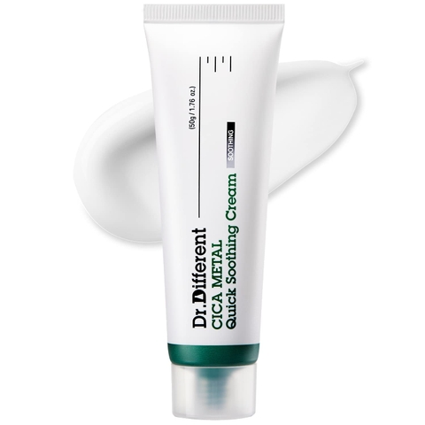 DR.DIFFERENT CICA METAL QUICK SOOTHING CREAM / KEM DƯỠNG LÀM DỊU DA CẤP TỐC, PHỤC HỒI TỰ NHIÊN CỦA DA