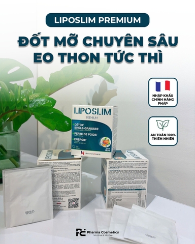 LABORATOIRE AVENIR LIPOSLIM PREMIUM / BỘT UỐNG ĐỐT MỠ ĐA TẦNG CHUYÊN SÂU 