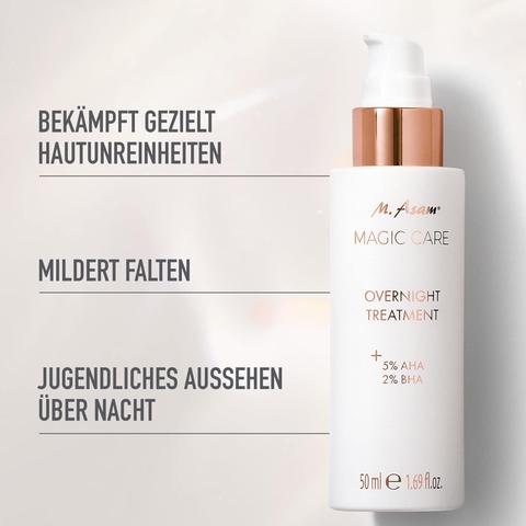 M. ASAM® MAGIC CARE OVERNIGHT TREATMENT AHA & BHA 50ML / TẨY TẾ BÀO CHẾT AHA & BHA 