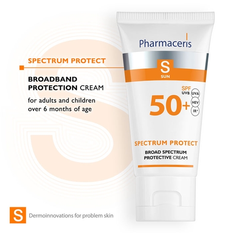 Pharmaceris S Broad Spectrum Protection Cream SPF 50+: Kem Chống Nắng Quang Phổ Rộng Bảo Vệ Da Toàn Diện