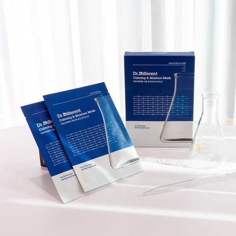 DR.DIFFERENT CALMING & MOISTURE MASK (5EA) / MẶT NẠ LÀM DỊU VÀ DƯỠNG ẨM CHUYÊN SÂU