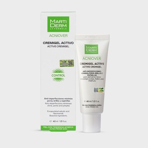 MARTIDERM ACNIOVER ACTIVE CREMIGEL / KEM DƯỠNG GIẢM NHỜN, MỤN & SE LỖ CHÂN LÔNG