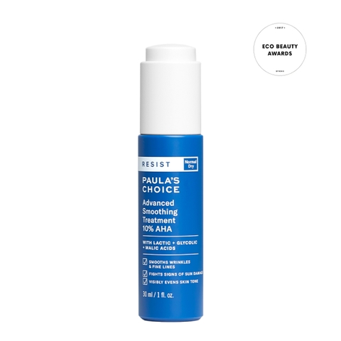 PAULA'S CHOICE RESIST ADVANCED SMOOTHING TREATMENT 10% AHA LOTION: Tái Tạo & Làm Sáng Mịn Da, Cho Làn Da Căng Bóng Rạng Rỡ